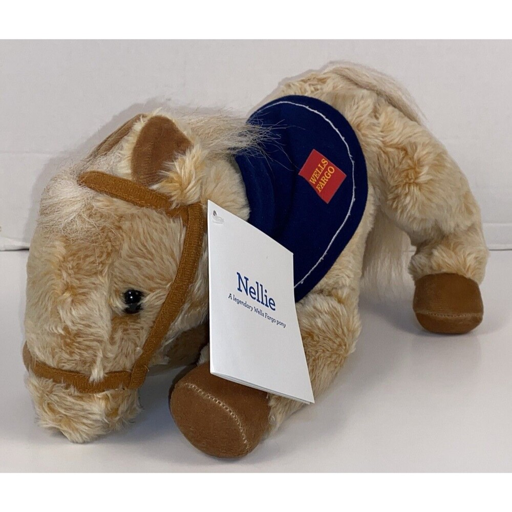Wells Fargo Legendary Pony Nelly Plush Stuffed Animal Horse Tan Collectible 2015